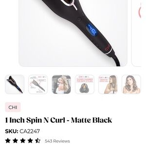 CHI Spin N Curl - Matte Black